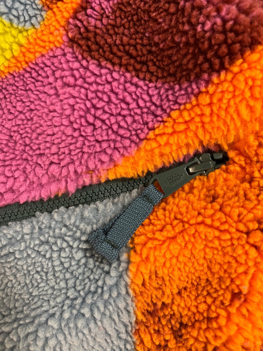 FP Movement hit the slopes fleece sunset boxy Large Colorblock Jacket - Picture 6 of 10